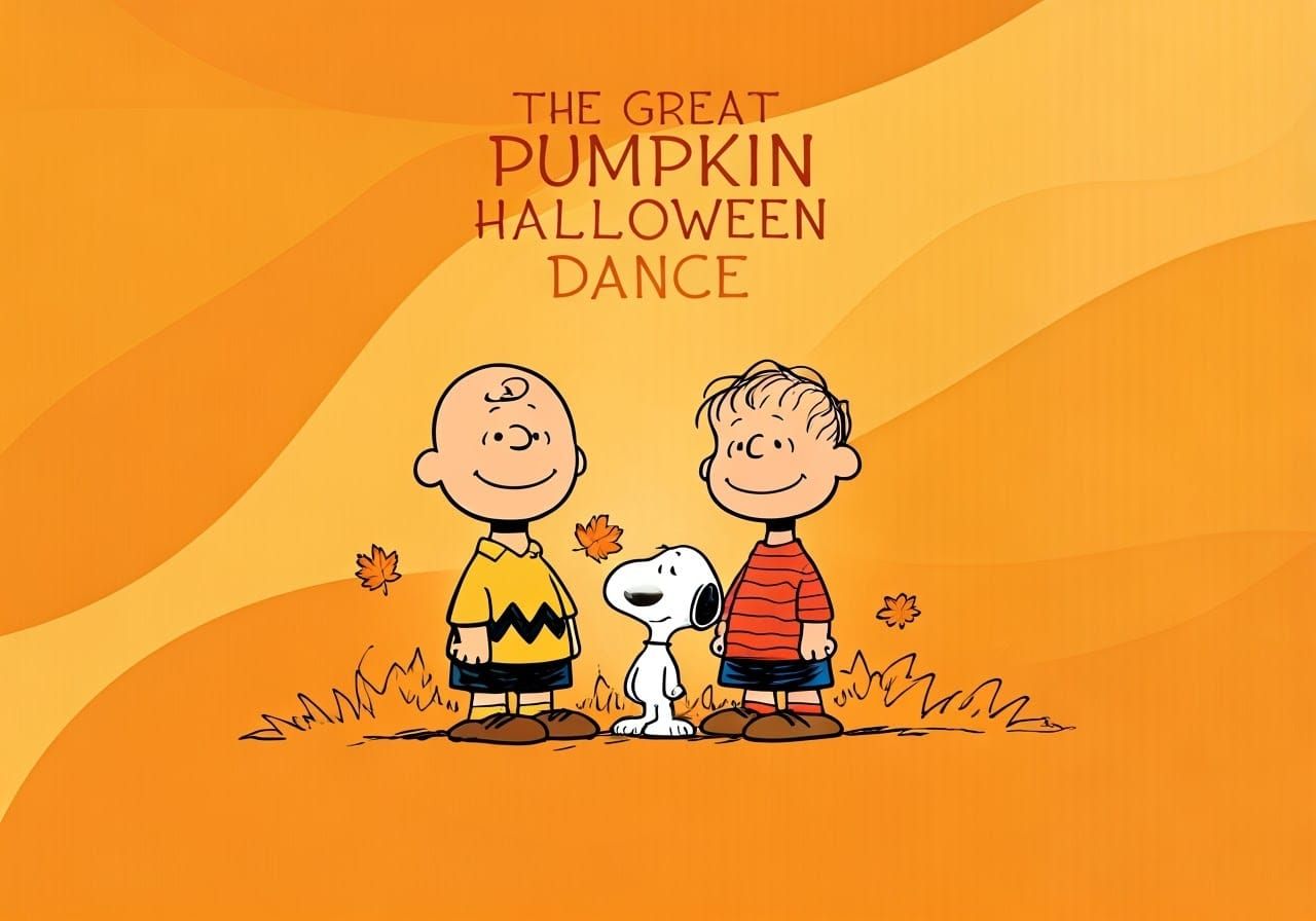 Charming Halloween Celebration with Charlie Brown and Friend...