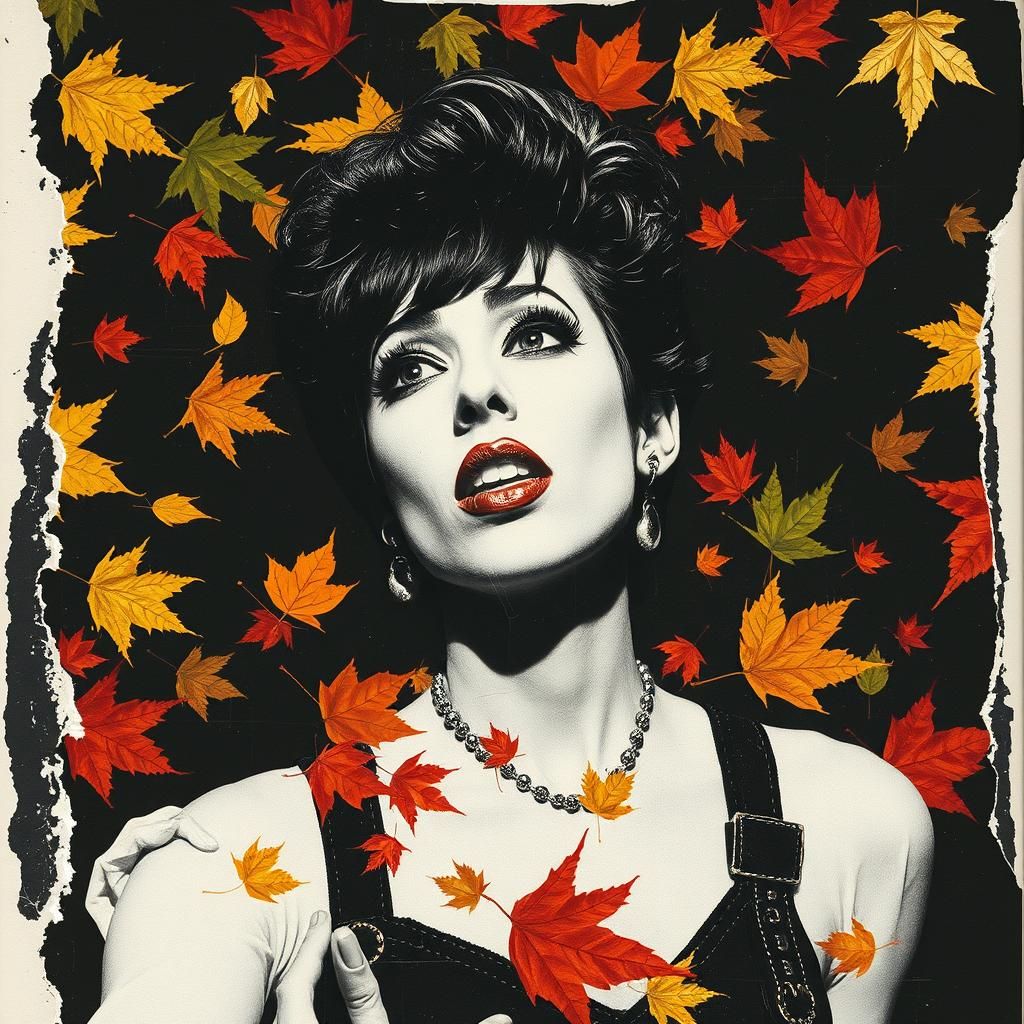 Photogram Collage of Vibrant Persona in Dada Style