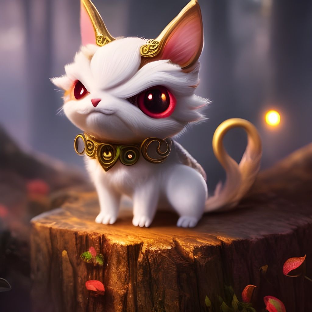 Sapphire Pokemon in Teacup: Detailed Digital Art