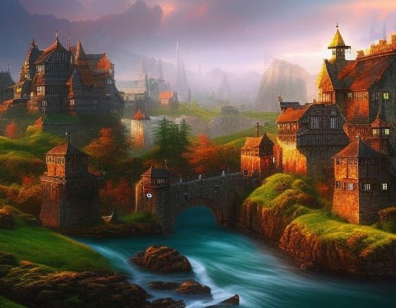 Knights, King Arthur, and Wizards by Watermill