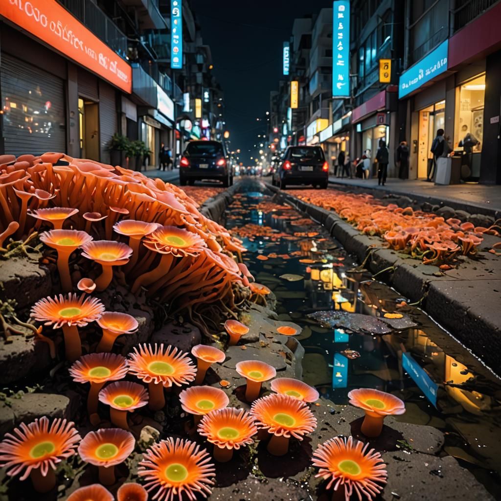 Coral Reefs Spreading Across Urban Streets