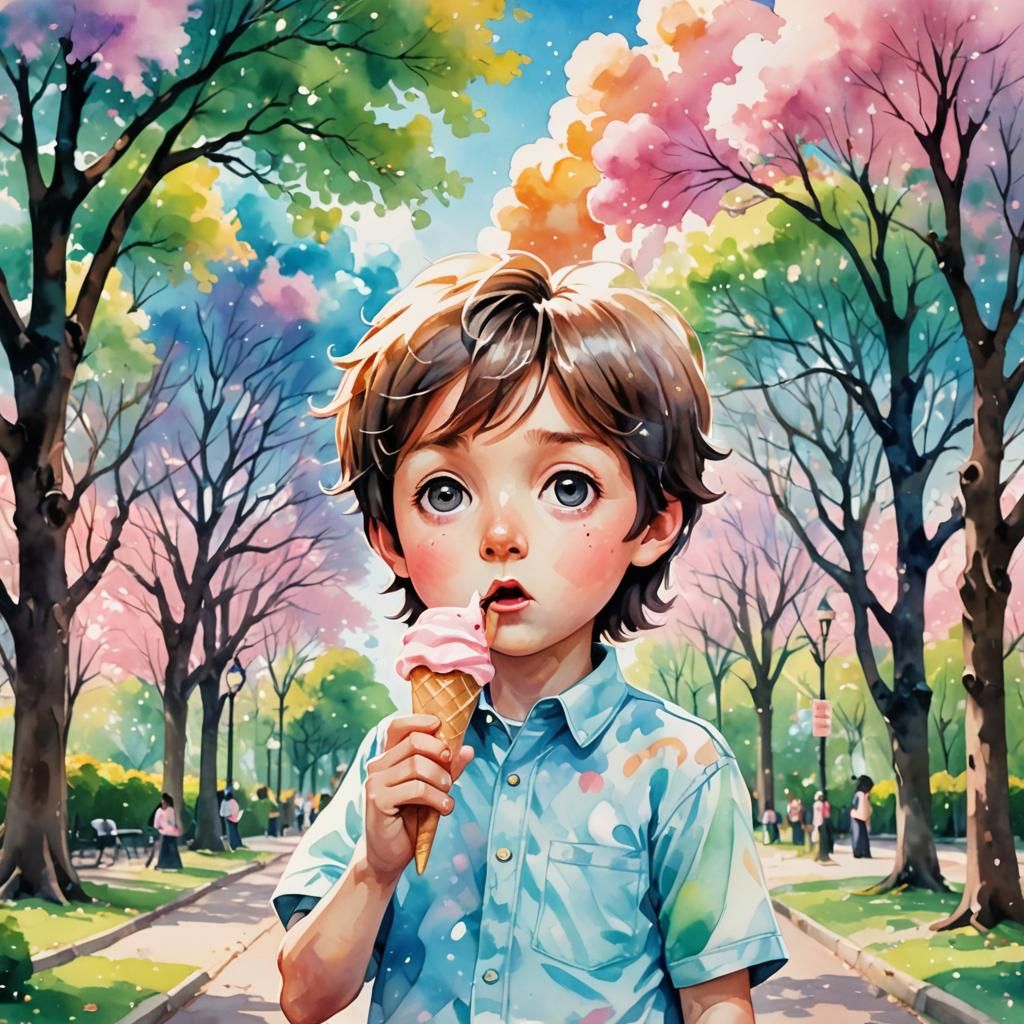 Paul McCartney as Chibi in Kawaii Anime Style