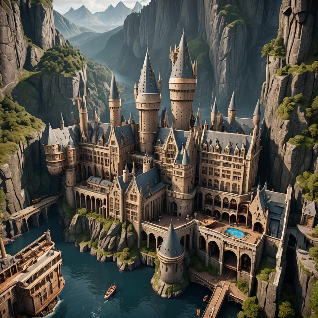 Hogwarts Cruise Ship: 3D Game Cinematic Render
