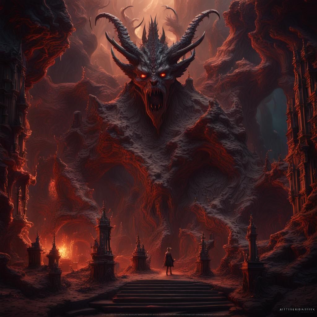 Fantastical Inner Demons in Detailed Matte Painting