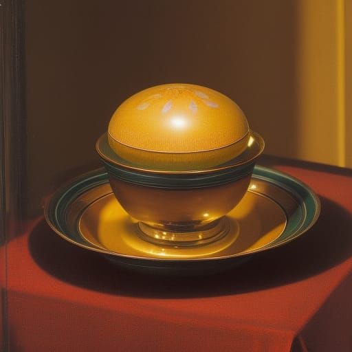 Humorous Easter Scene in Baroque Still Life Style