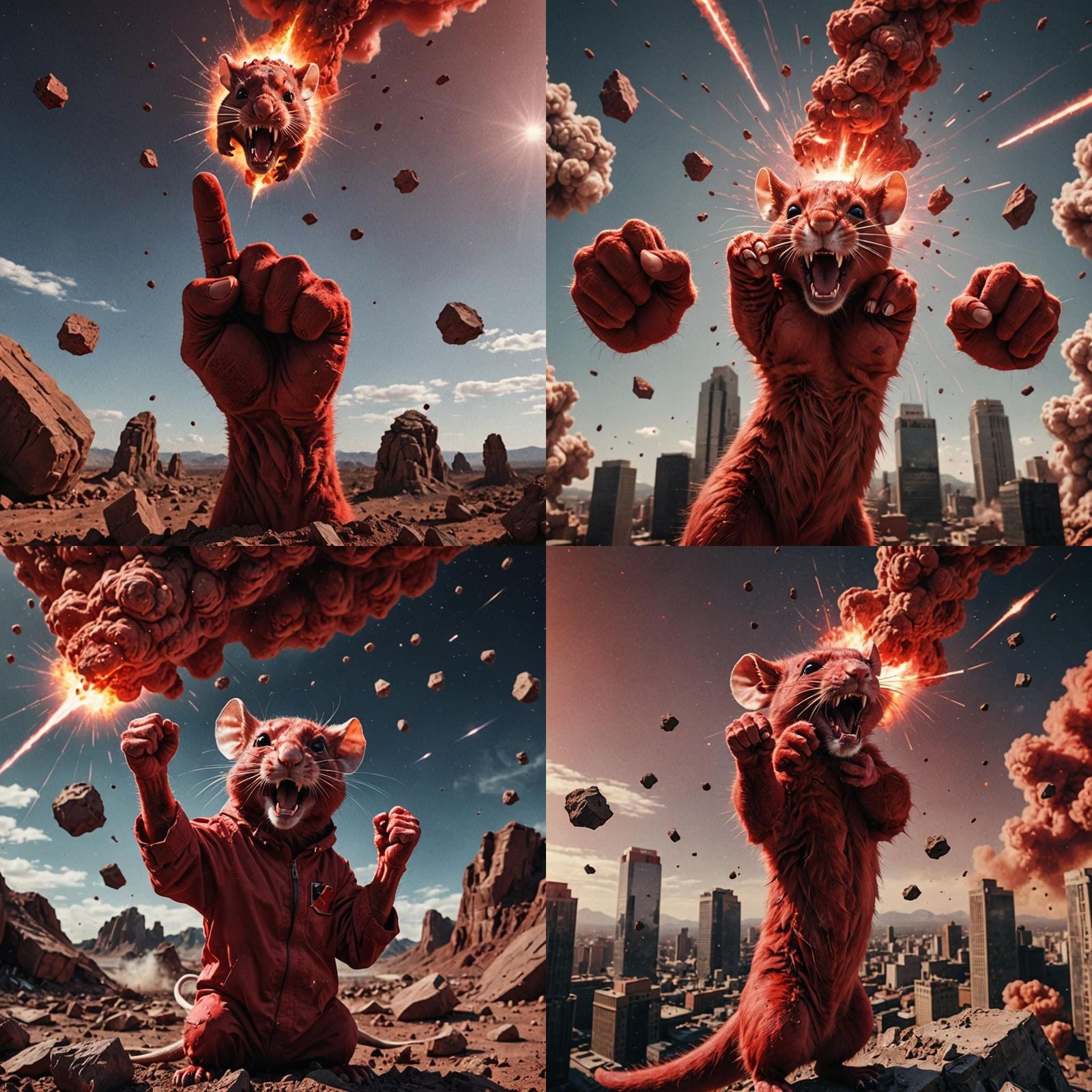 Furious Mice Celebrate Earth's Destruction