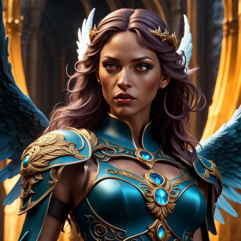 Angel of Deceit: Armoniel, Detailed Digital Painting