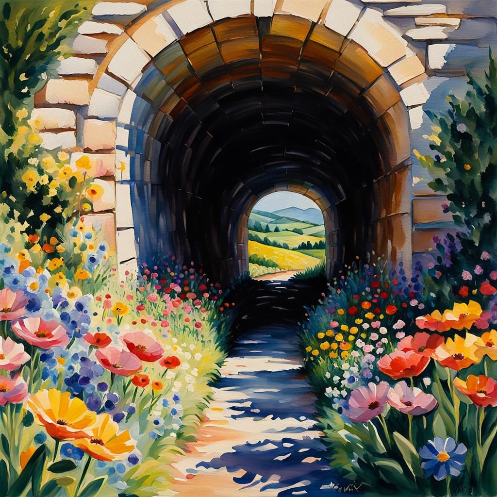 a tunnel