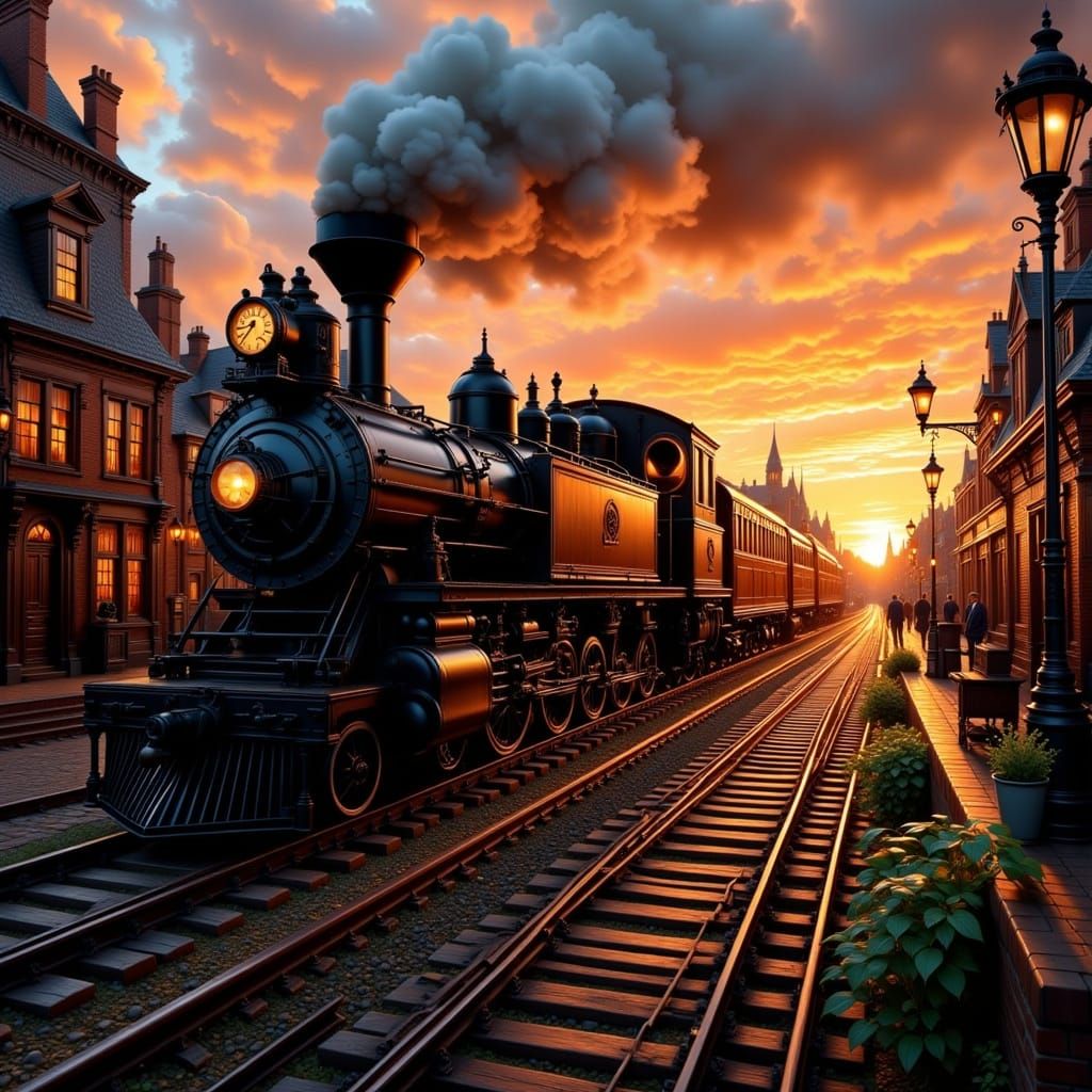 Steampunk train
