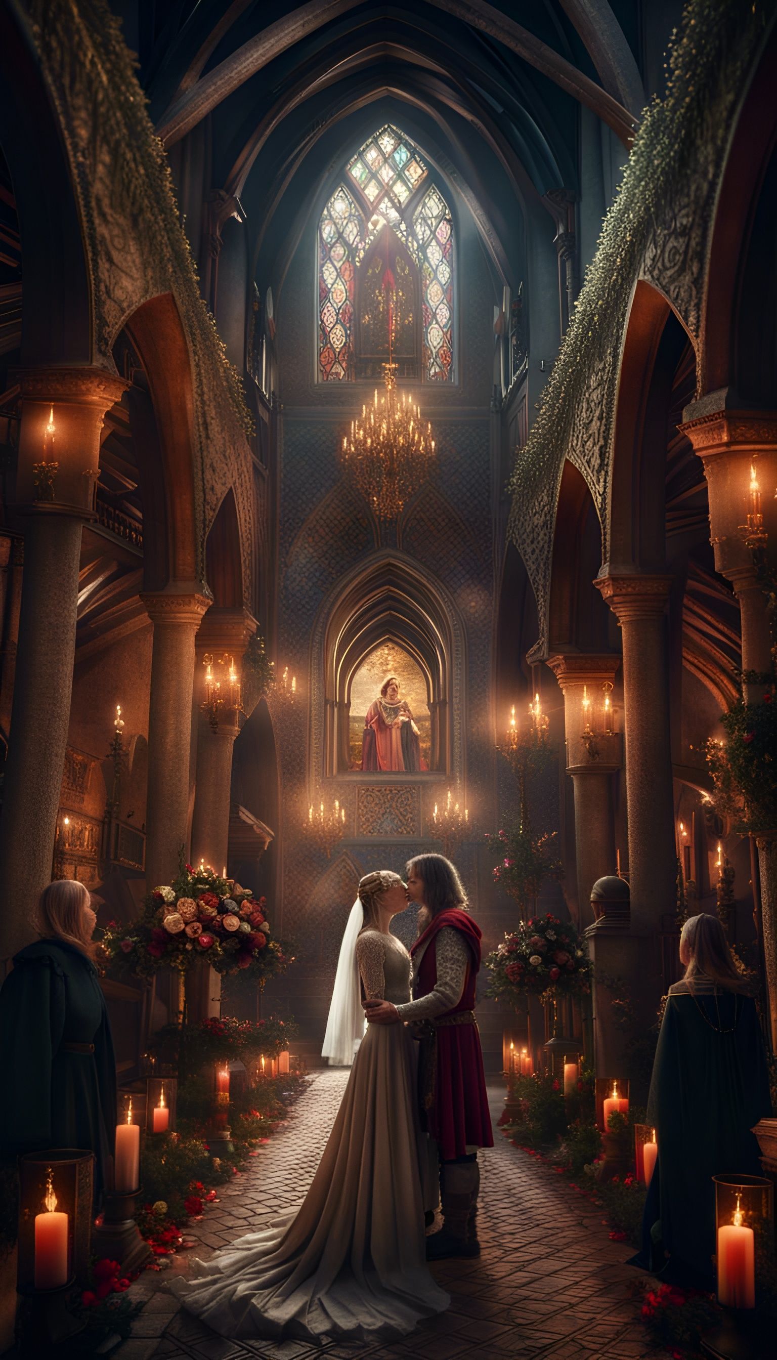 Dramatic Medieval Wedding Digital Matte Painting