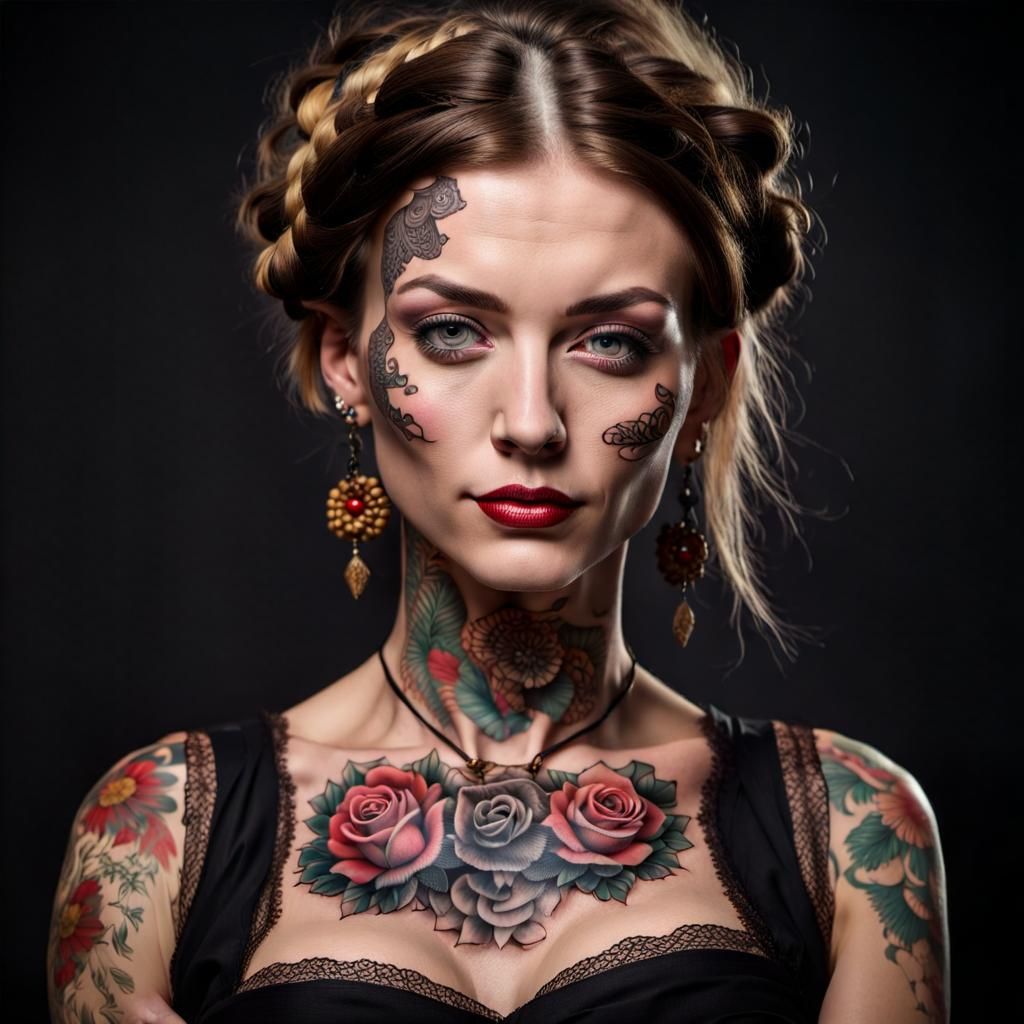 Modern Woman in Traditional German Dress