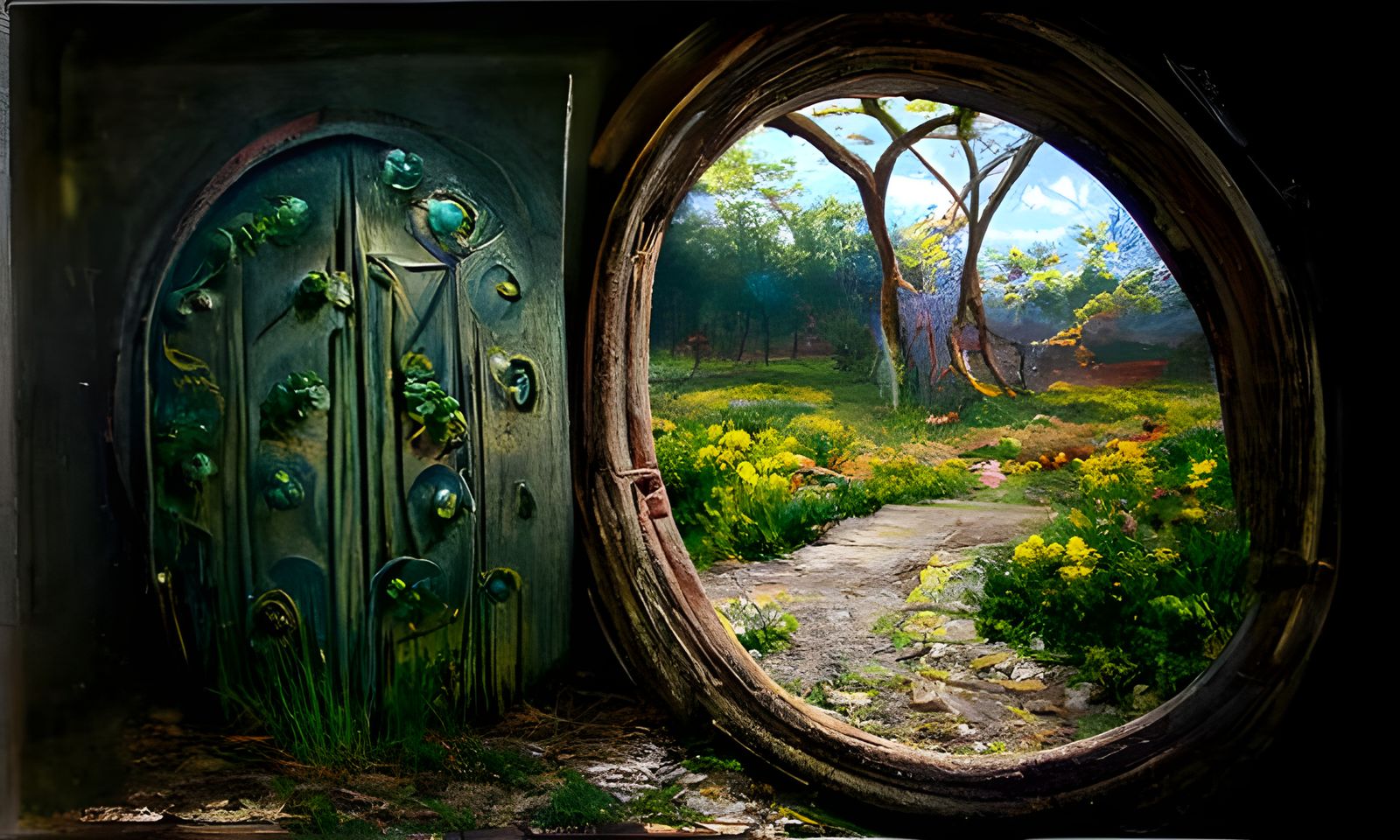 Open the door to the world outside