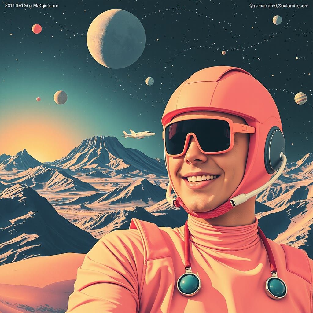 Monochrome Monolith in Mid-Century Modern Space Opera