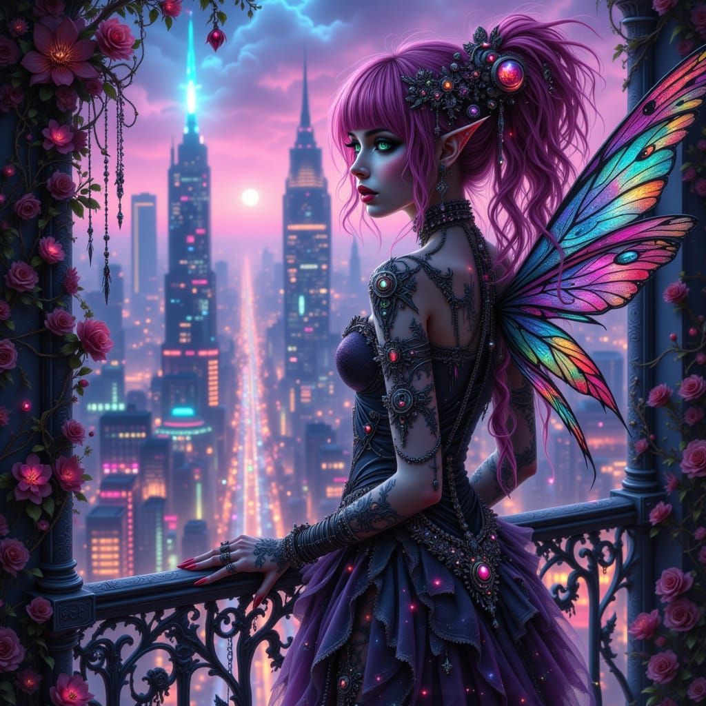 Cyberpunk fairy