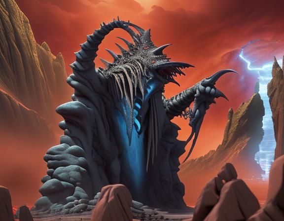 Monster Rock Band: Epic Cinematic Digital Art