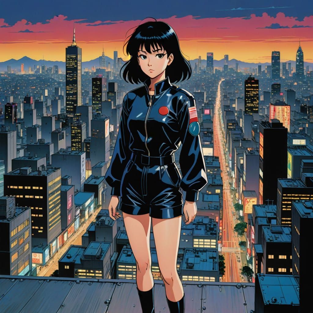 style of Akira Toriyama, Leiji Matsumoto, and Rumiko Takahashi