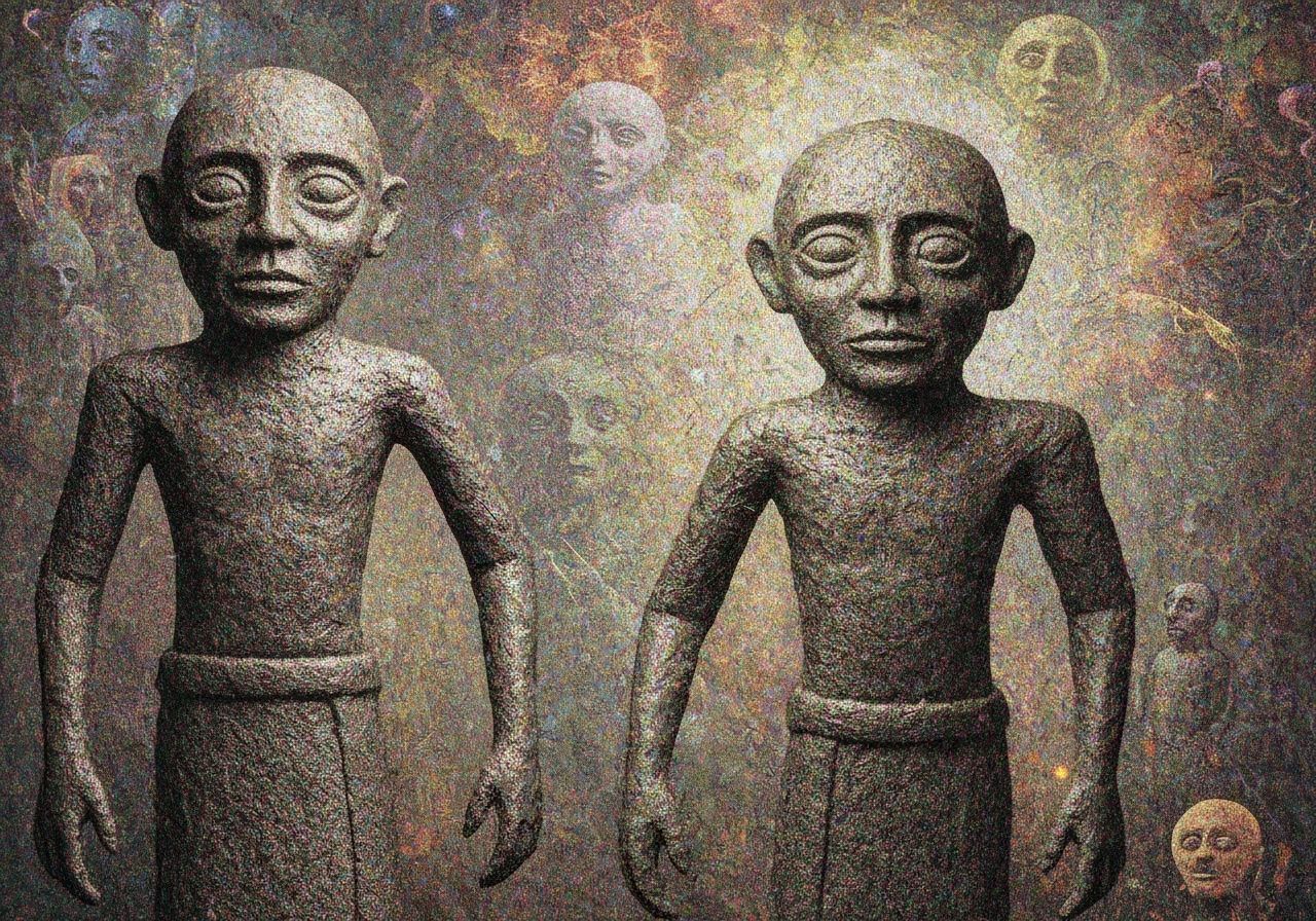 Jacquard Weave Ushabti Golems Otherworldly Environment