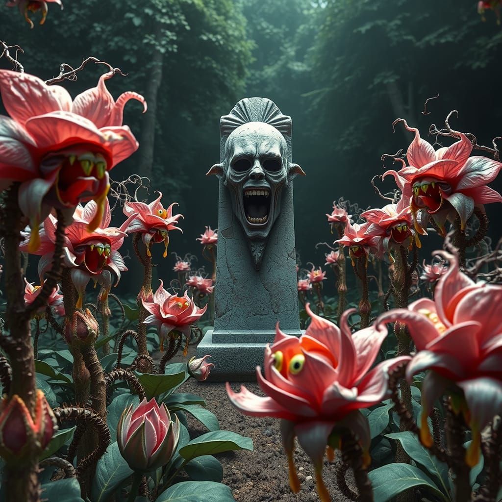 Creepy Garden: Flowers with Teeth and Eyes