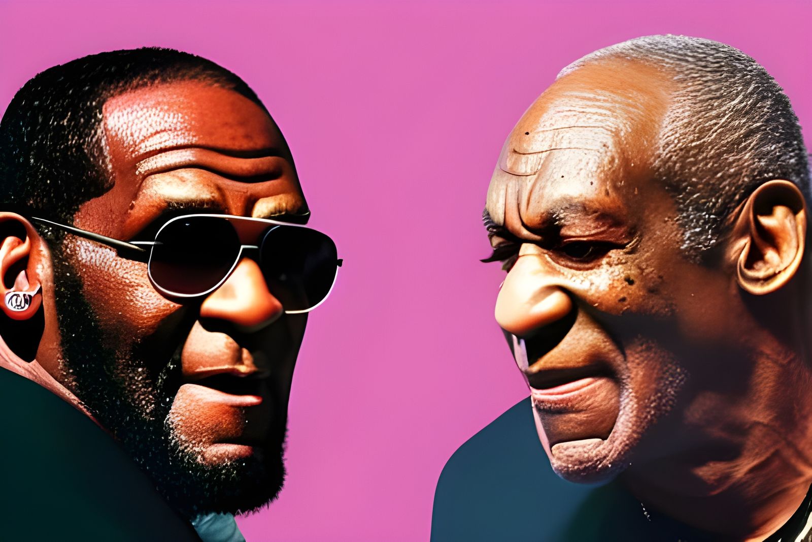 Wrestling in Pink Pudding: Hyperrealistic Dark Art