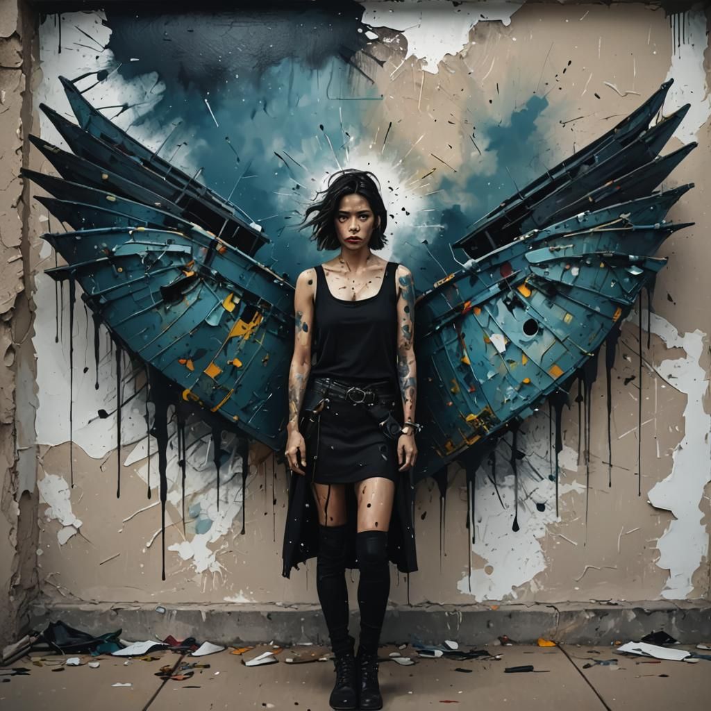 Dramatic Seascape in Abstract Expressionist Style