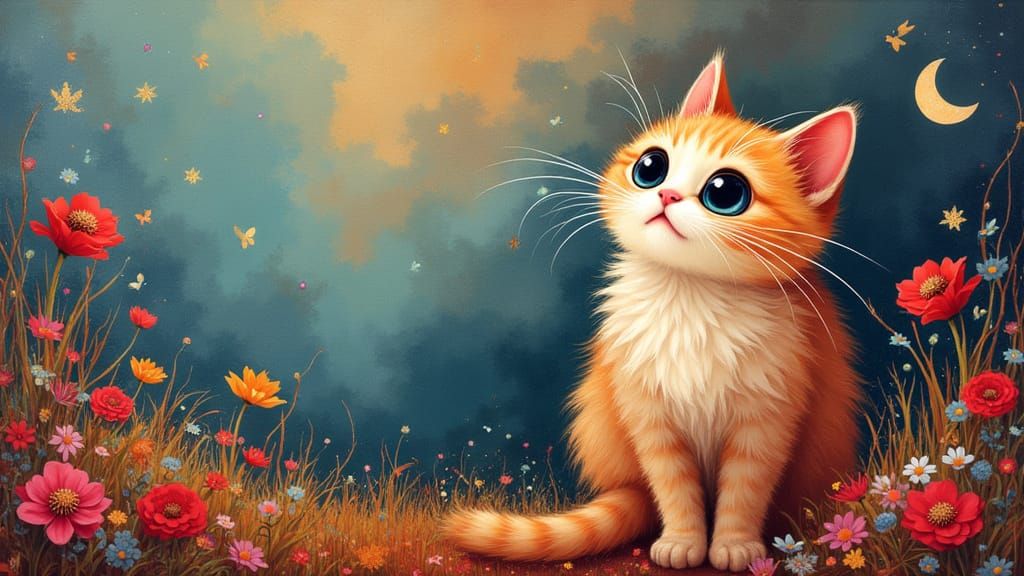 Modern Art Ragdoll Cat Wallpaper