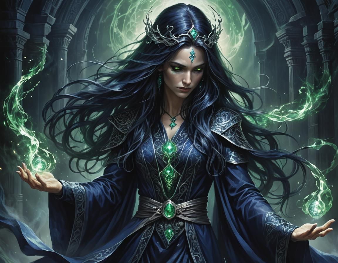 Arcane Magician Casting a Spell