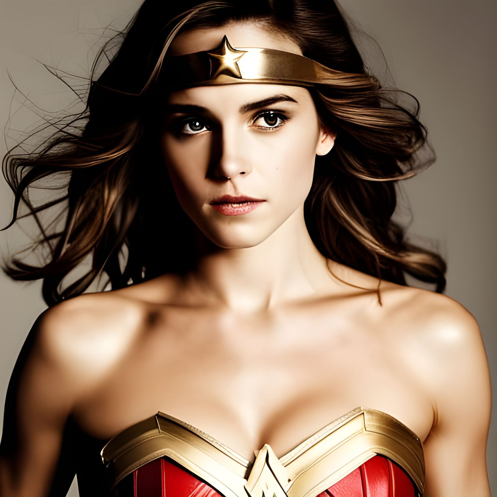 Wonder Woman in Enchanted Wizarding Land