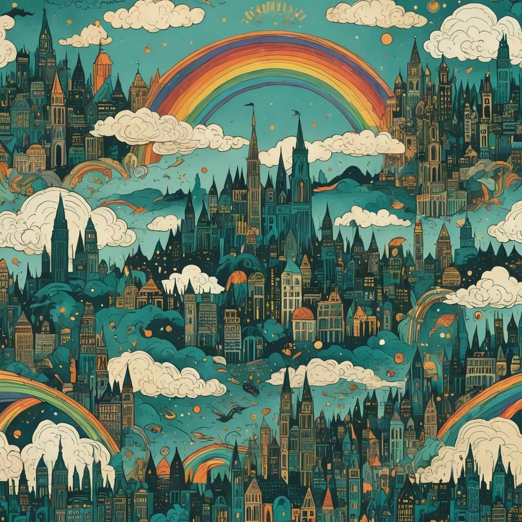 Surreal Sky Panther: A Journey Through Time