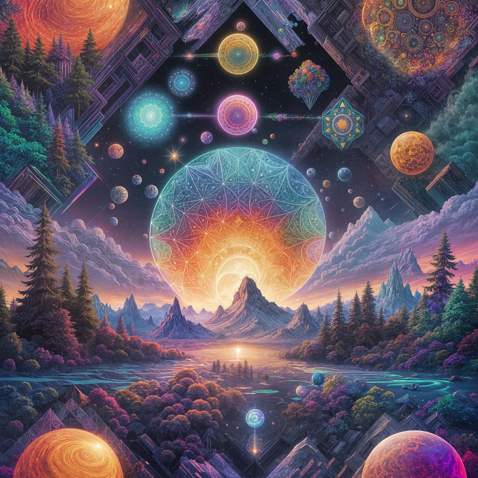 Vibrant Cosmic Patterns in Holographic 3D