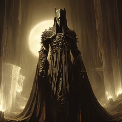 Creepy Lord of Illusions in Occult Horror Style