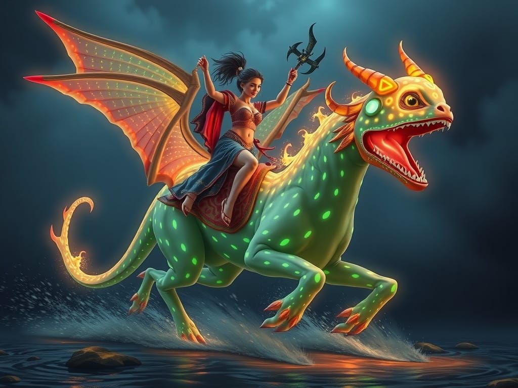 Glowing Fairy on a Luminous Steed