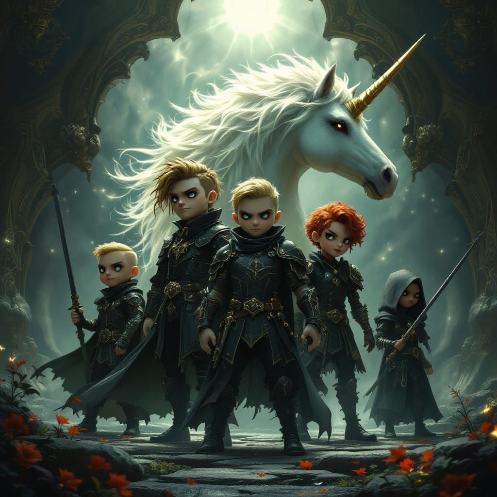 Goth Adventurers in Mystical Wonderland