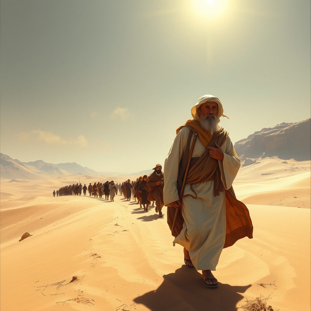 Abraham's Journey Through the Desert Landscape