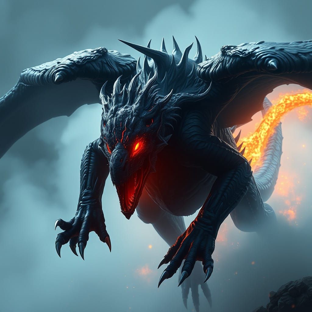 Mystical Raptor Unleashes Reality's Fury in a Dazzling, Ethe...