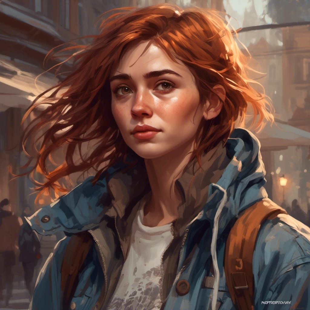 Detailed Portrait of a Shy College Student