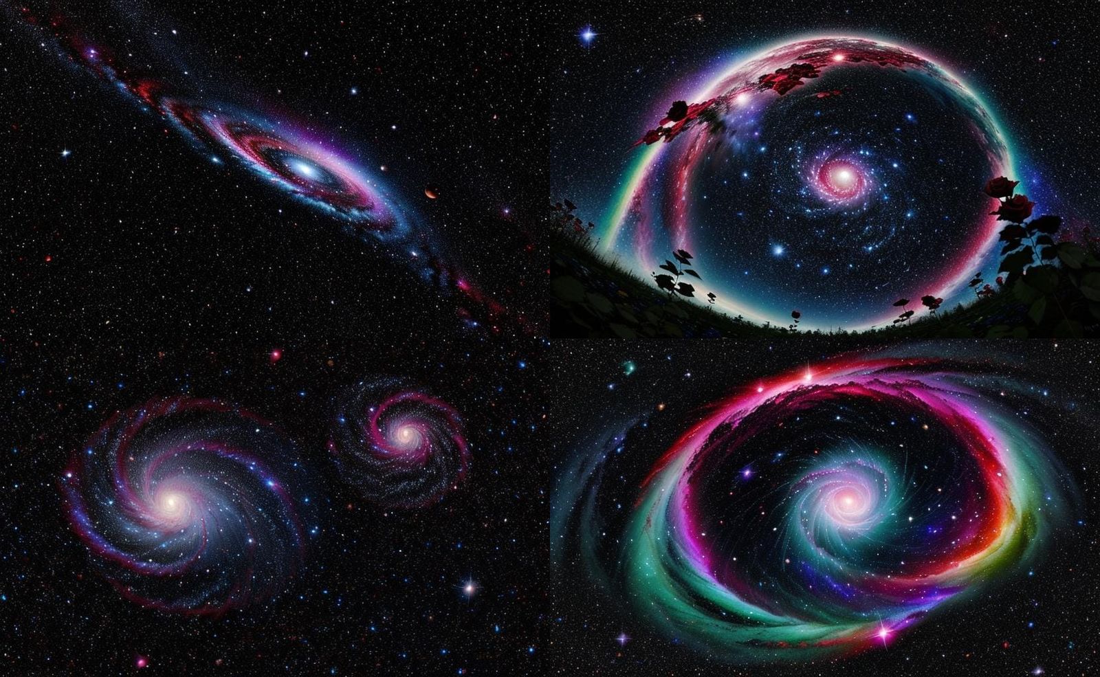 Galaxy Roses Bloom in Realm of Blood