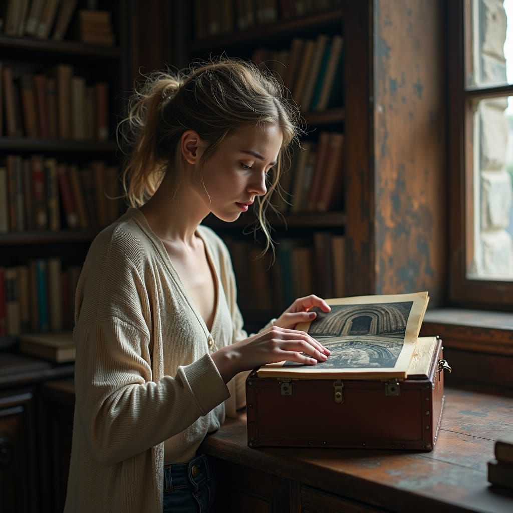 Woman Discovers Vintage Photo in Historic Library