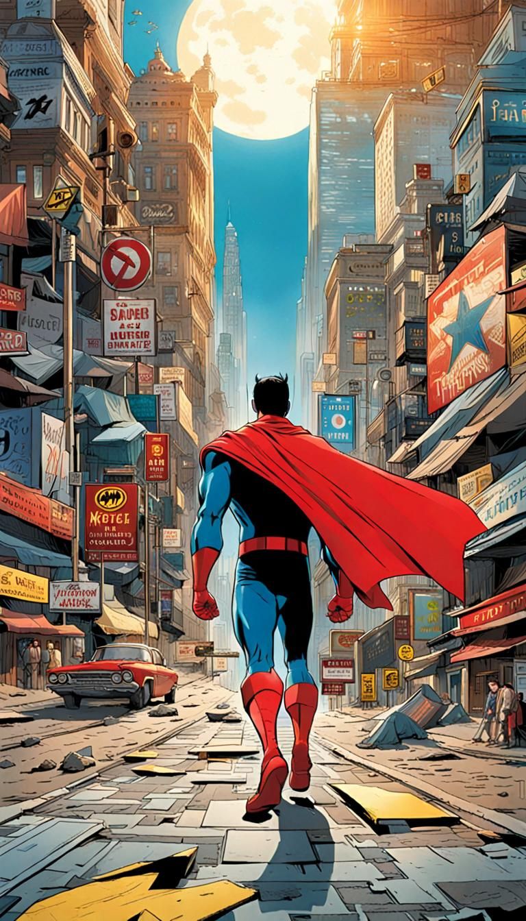 Lost Teleporting Superhero Navigates Foreign Land