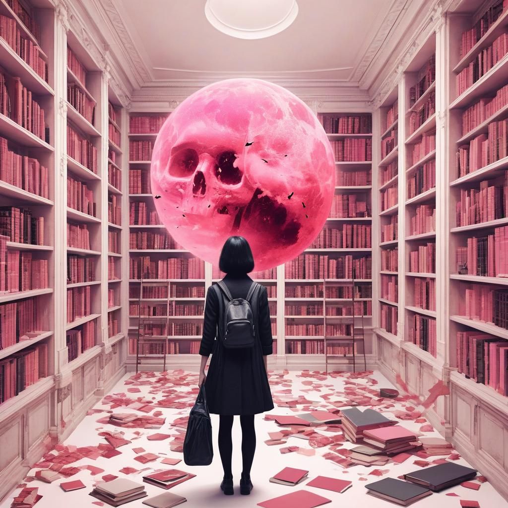 Surreal Horror Library Depicts Warfare and Peace