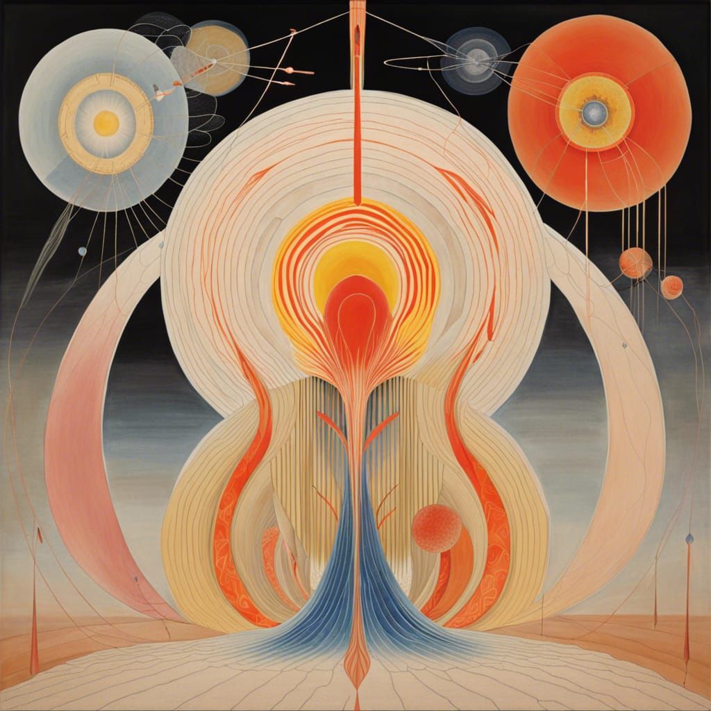 Intricate Fantasy Sci-Fi Artwork