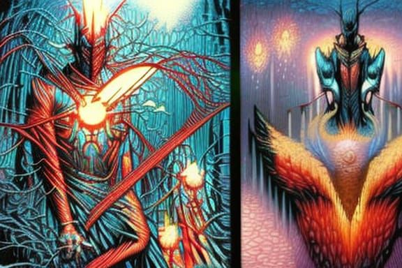 Beksiński-Inspired Comic Book Art