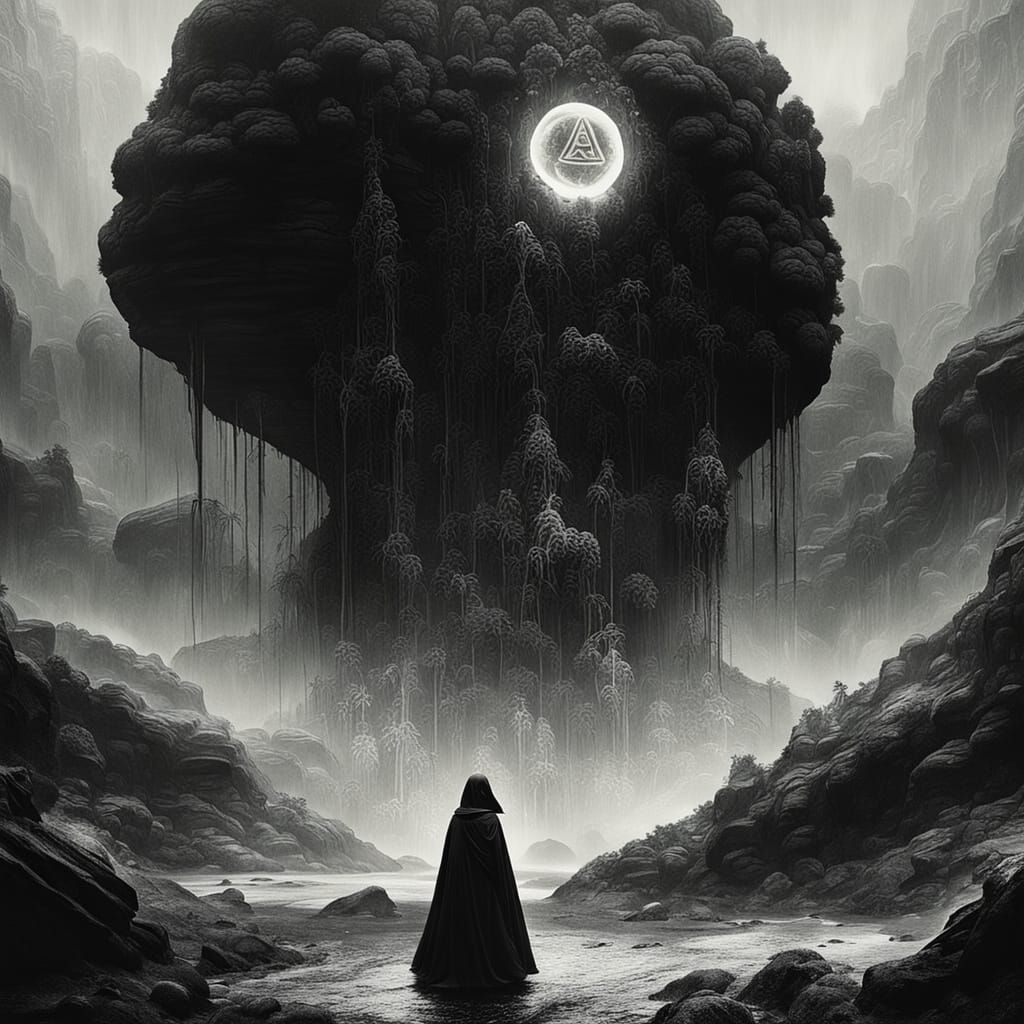 Ethereal Oil Painting-Inspired Scene from a Dark Fantasy Fil...