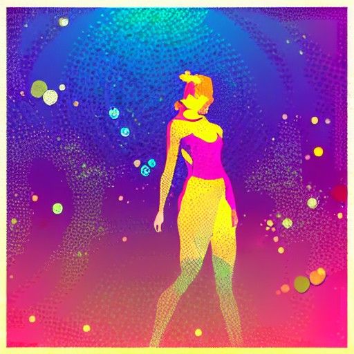 Fairy Princess in Post-Apocalyptic Vaporwave Style