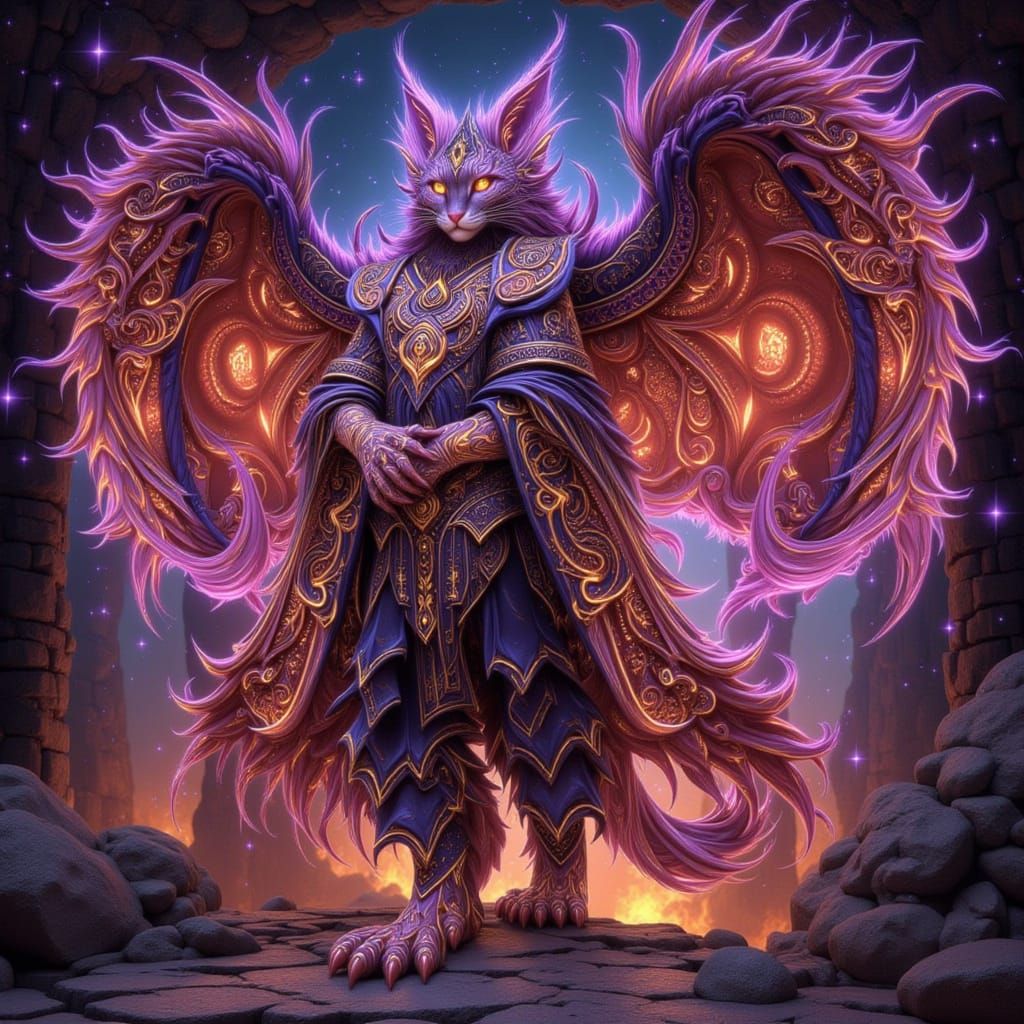 Maxilamism Elemental Mage Cat