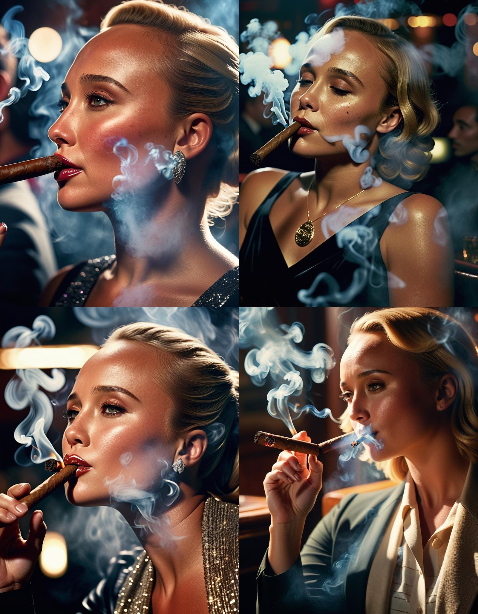 Hayden Panettiere - cigar