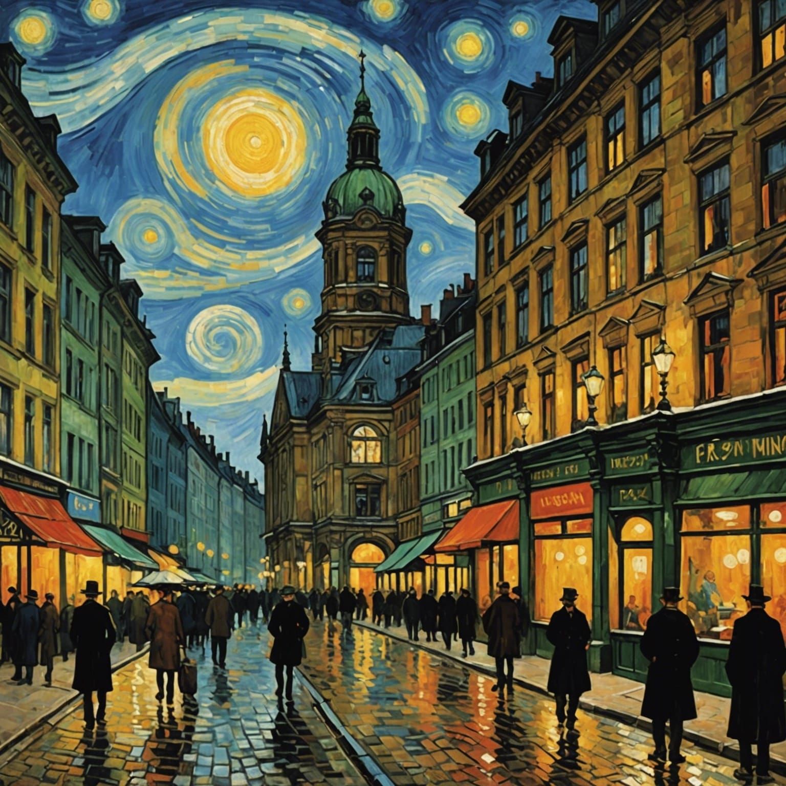 1920s Berlin in Expressionist Style