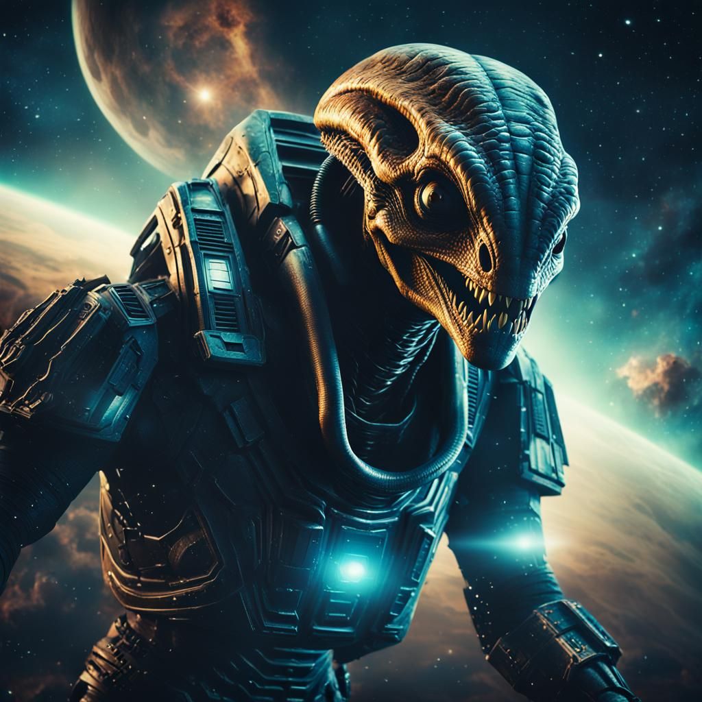 Epic Magic Alien in Space Film Still