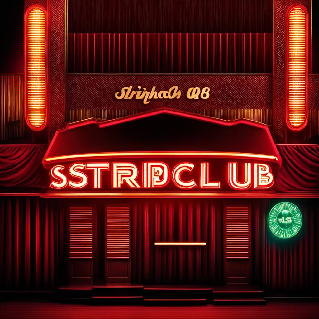 AI Generated Image of a Stripclub