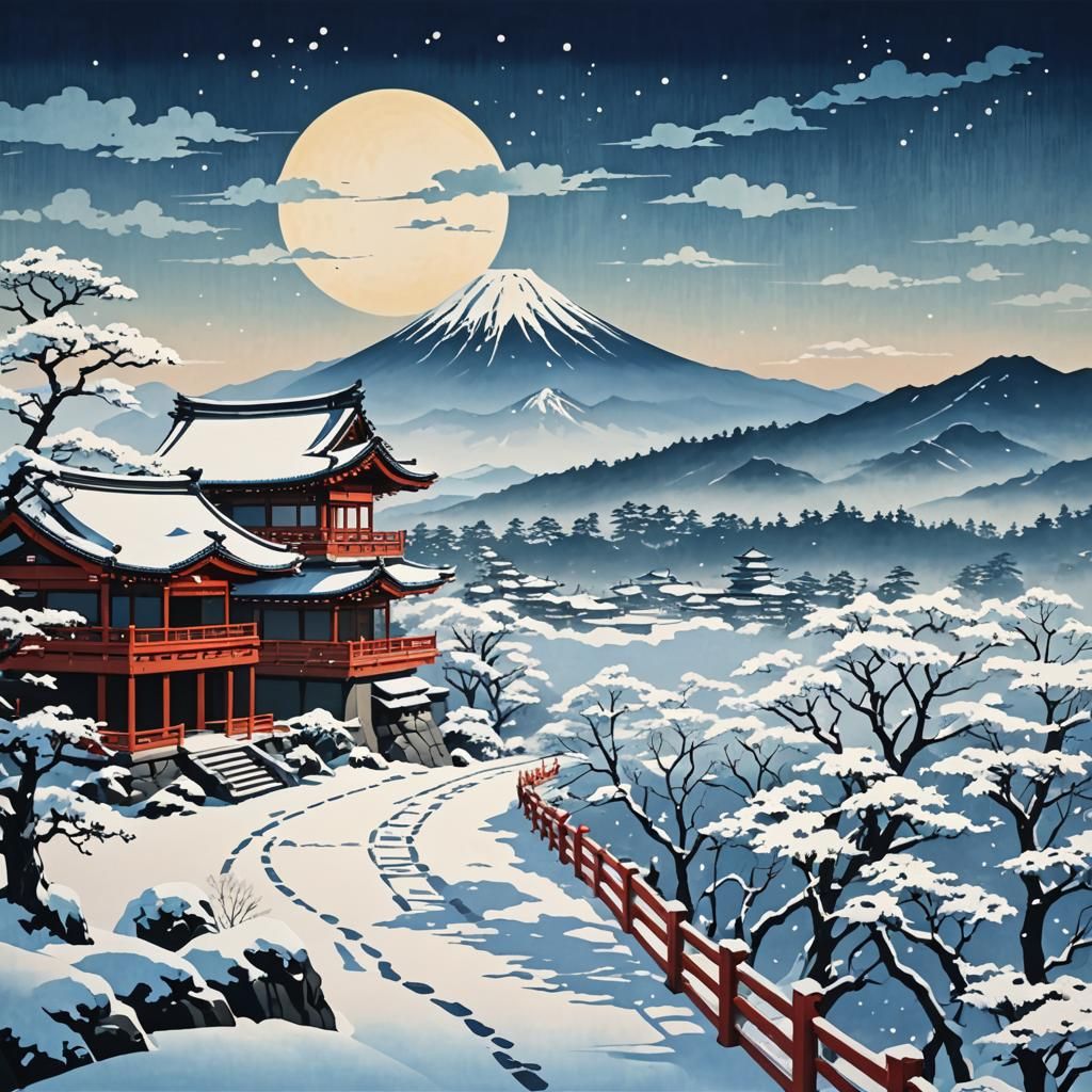 Kyoto in the snow, heaven’s far away
