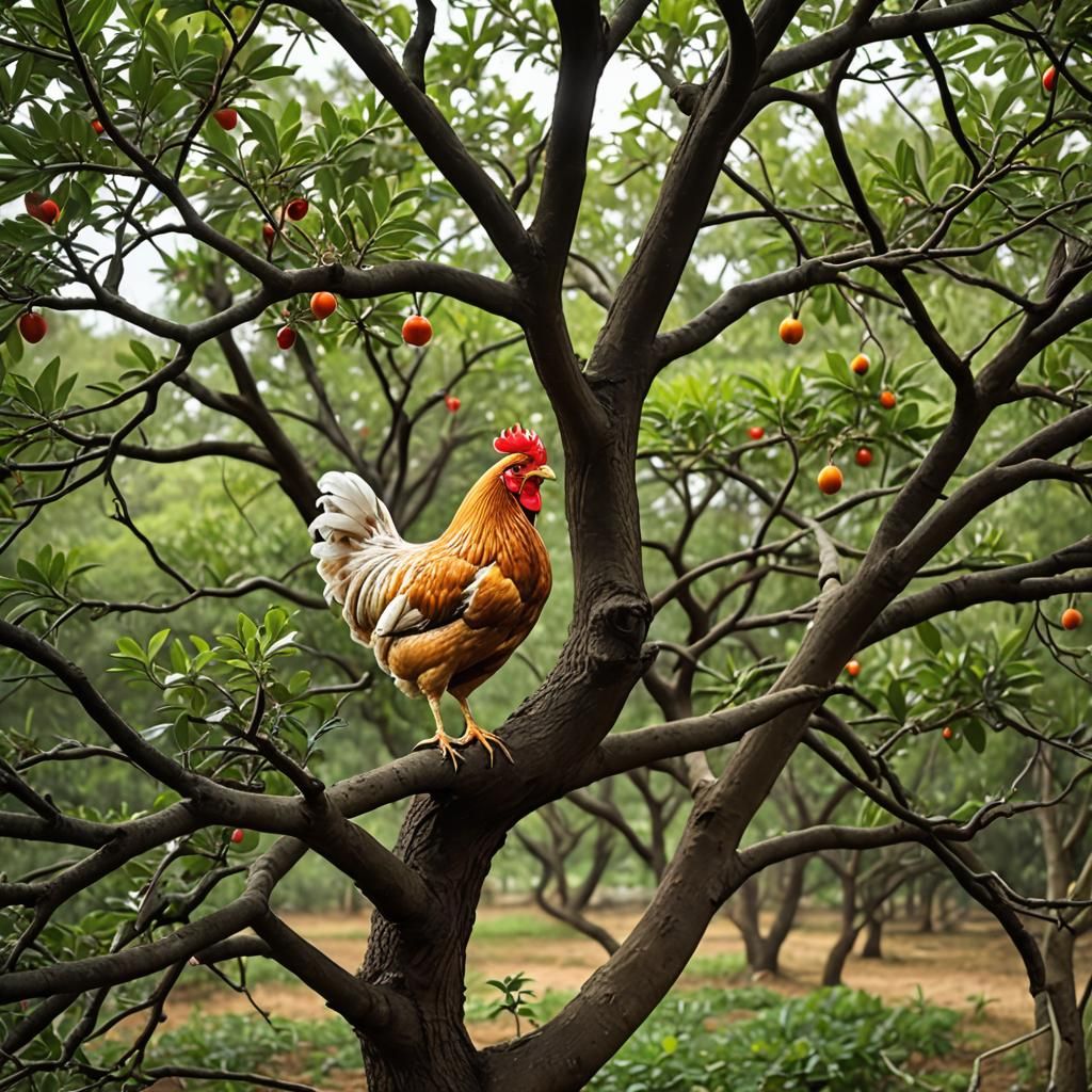 AI Art: The Lovely Chicken Tree of Love